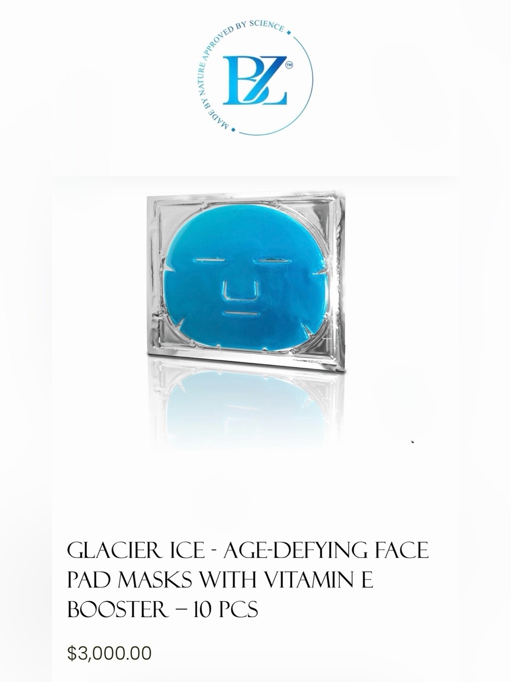Glacier Ice Age-Defying Face Mask Vitamin E Single ONE Mask $300 MSRP - Picture 14 of 14